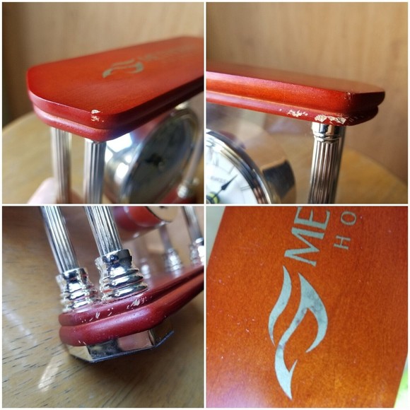 Brookwood Quartz Alarm Analog Clock Carriage Style Methodist Hospital Promo - Picture 11 of 12